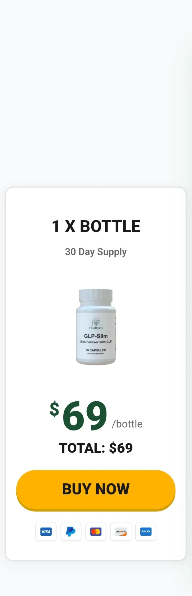 GLP-Slim™ 1 bottle pricing